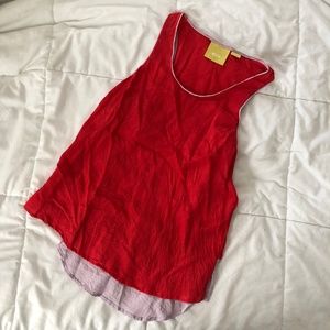 Anthropologie MAEVE blouse tank high low hem